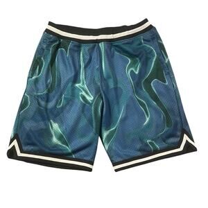 CSG Mesh Basketball Shorts Men's XL Lined Drawstring Colorful Abstract